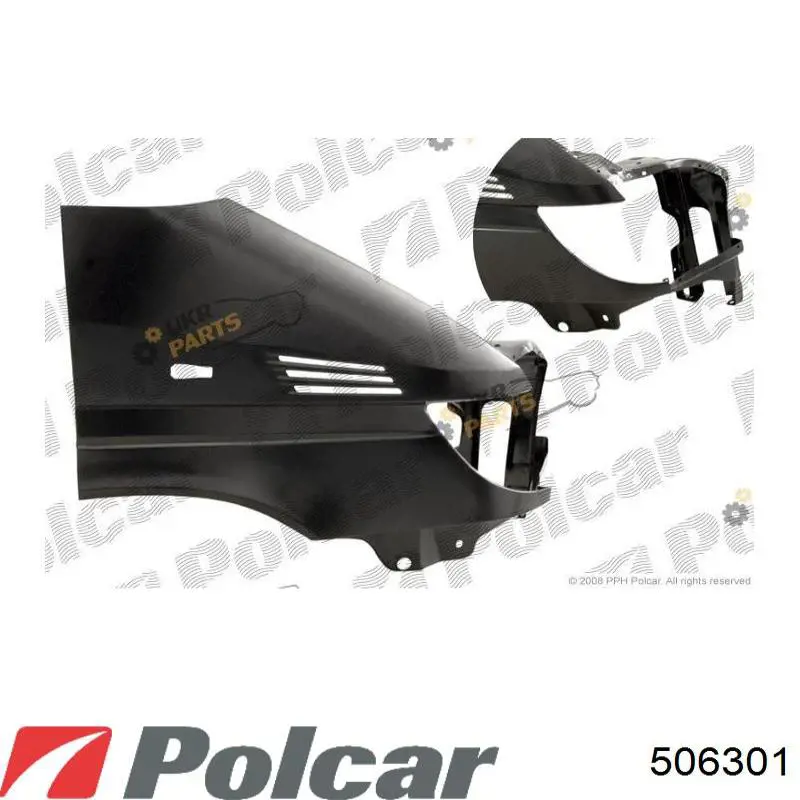 Aleta delantera izquierda Polcar 506301 precio, desde 151,01 EUR