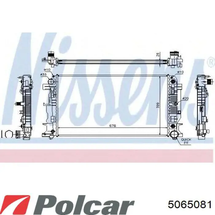 9065000402 China radiador refrigeración del motor