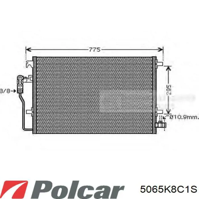 5065K8C1S Polcar condensador aire acondicionado
