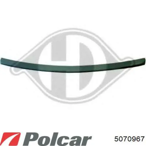 507096-7 Polcar moldura de parachoques trasero izquierdo