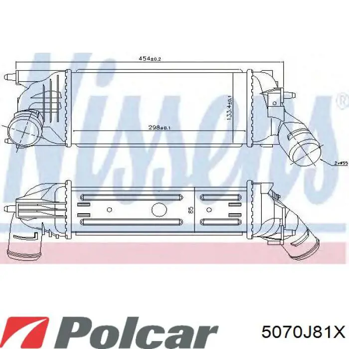 5070J81X Polcar intercooler