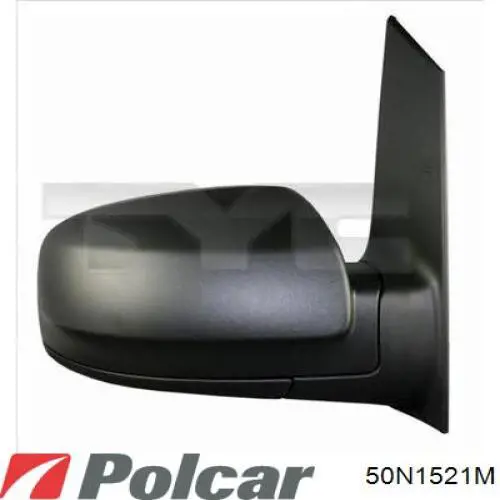 50N1521M Polcar cristal de espejo retrovisor exterior derecho