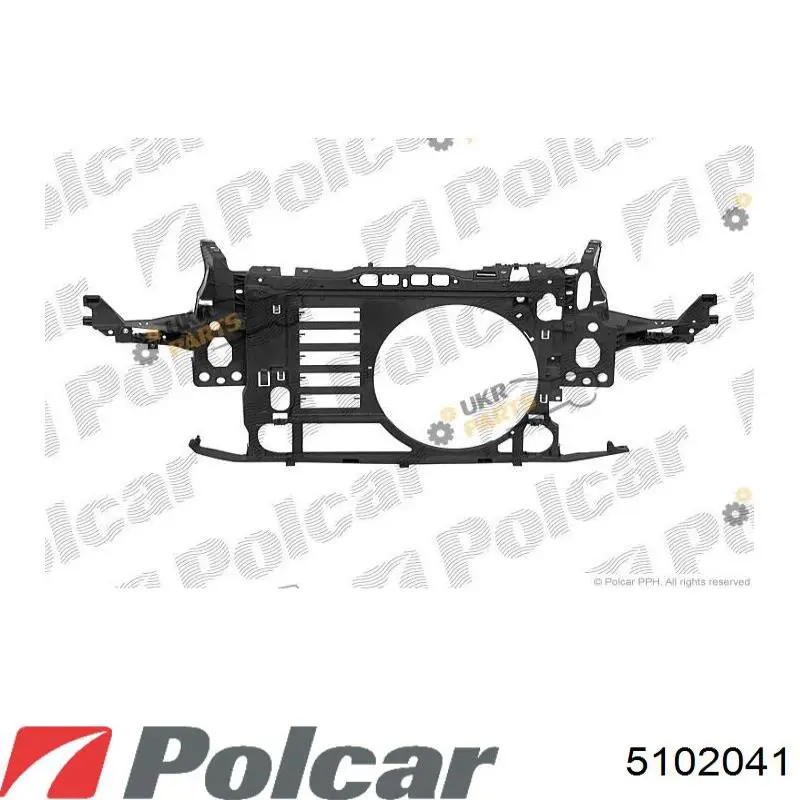 Soporte de radiador 5102041 Polcar