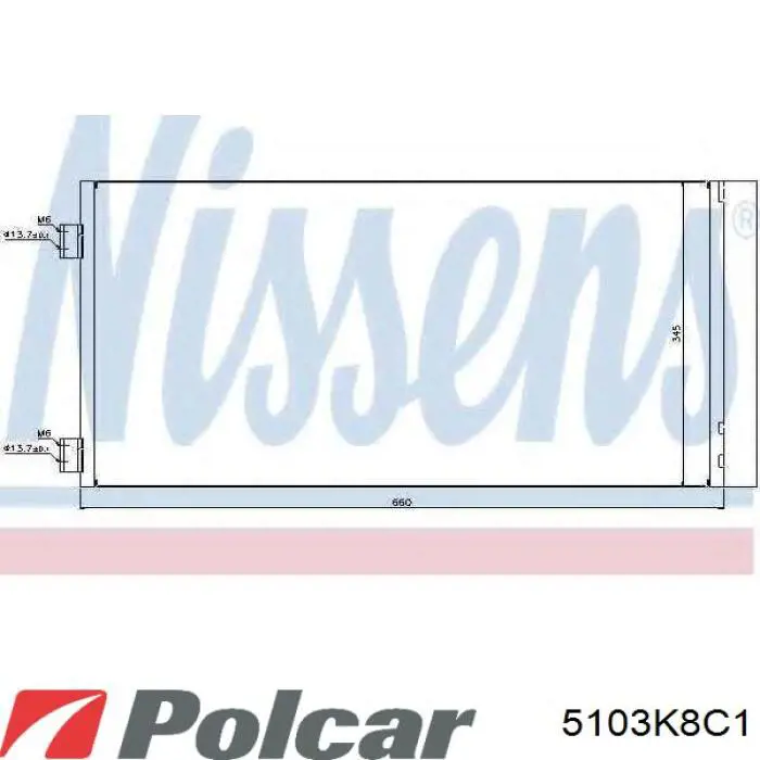 5103K8C1 Polcar condensador aire acondicionado