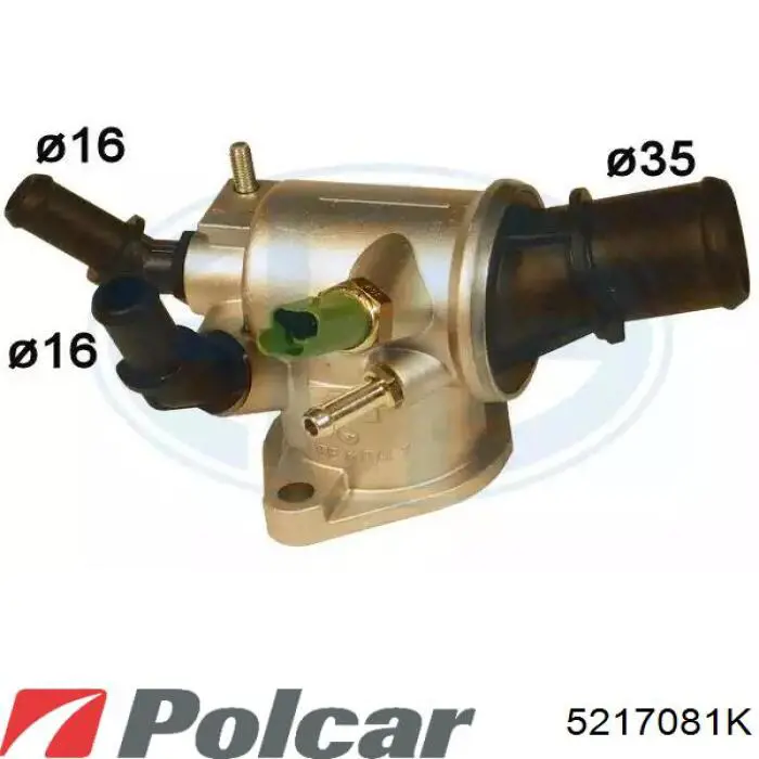 5217081K Polcar radiador refrigeración del motor