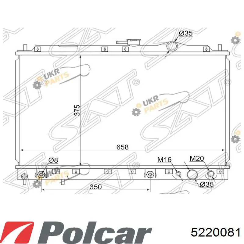 Comprar 5220081 Polcar Radiador de auto
