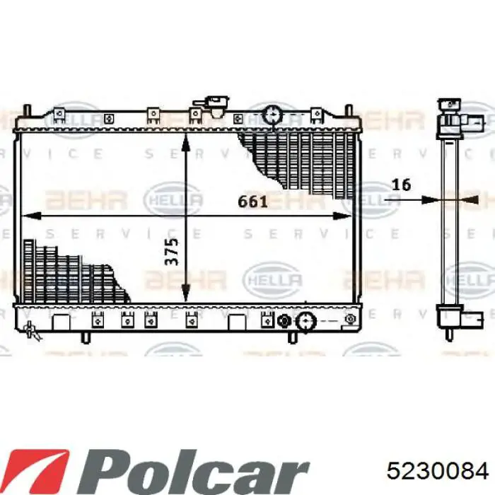 Radiador de água Mitsubishi Space Runner N1W, N2W