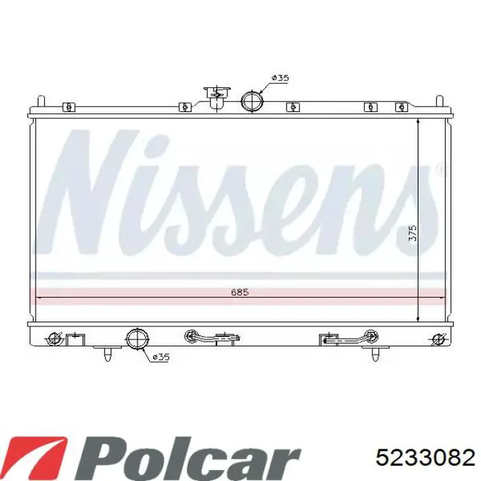 Comprar 5233082 Polcar Radiador de auto