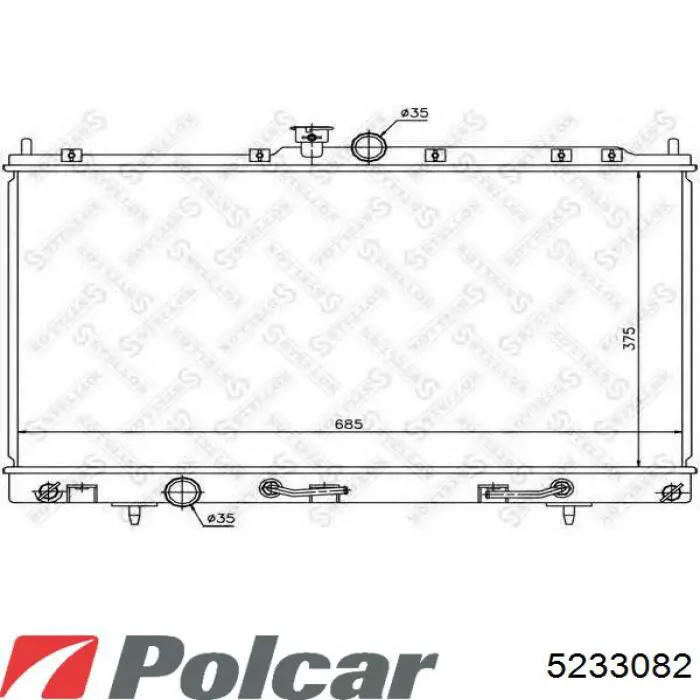 5233082 Polcar Refrigeración del motor
