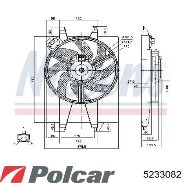 Radiador 5233082 Polcar