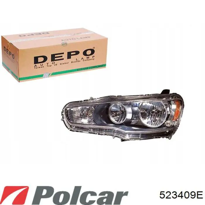 Faro izquierdo 523409E Polcar