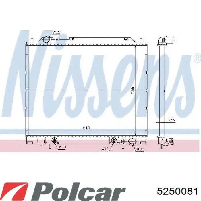 Radiador 5250081 Polcar