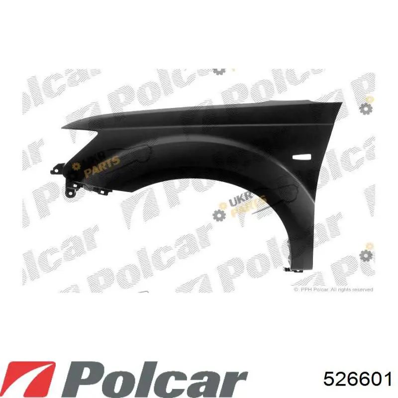 Aleta delantera izquierda 526601 Polcar