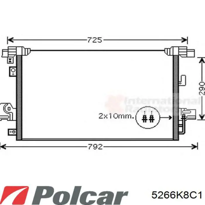 5266K8C1 Polcar condensador aire acondicionado