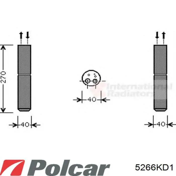 5266KD-1 Polcar receptor-secador del aire acondicionado