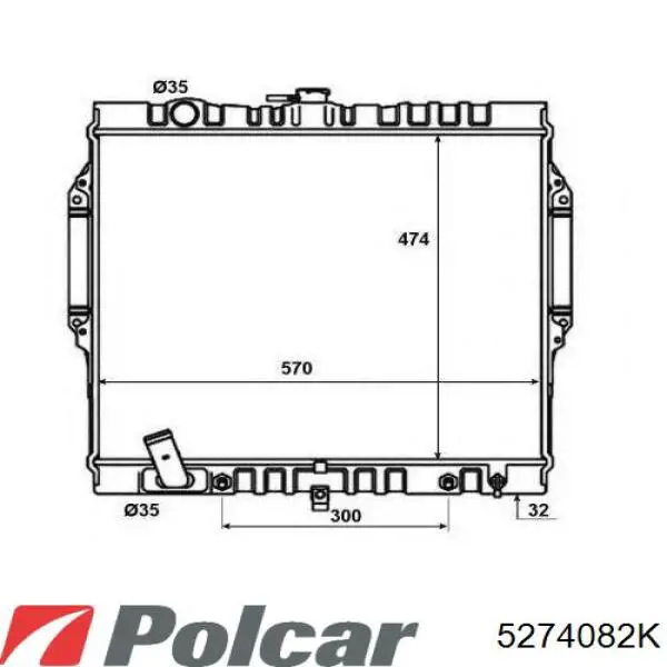 FP48A136 FPS Refrigeración del motor