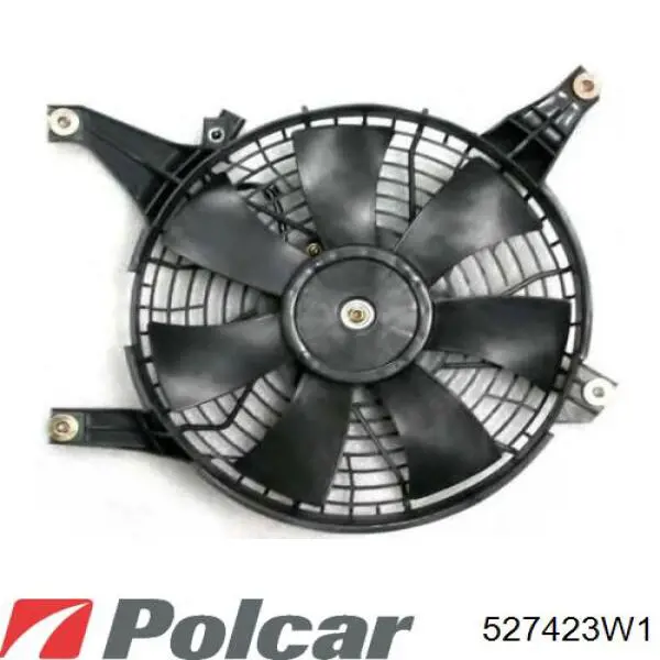 Difusor del radiador del aire acondicionado con ventilador y motor 527423W1 Polcar
