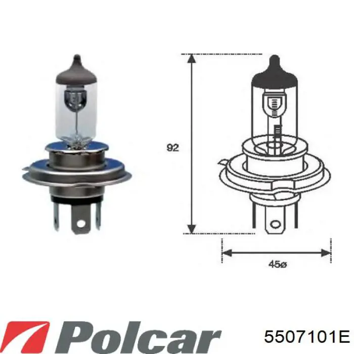 5507101E Polcar faro derecho