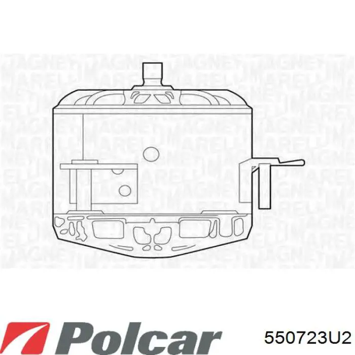 550723U2 Polcar ventilador (rodete +motor refrigeración del motor con electromotor completo)