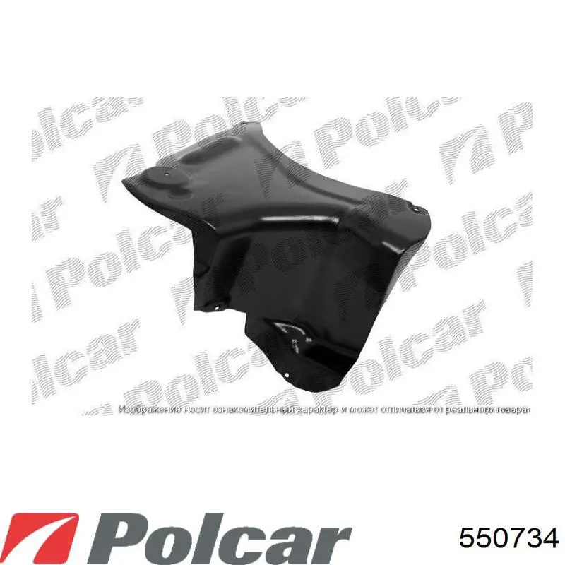 550734 Polcar soporte de radiador inferior (panel de montaje para foco)