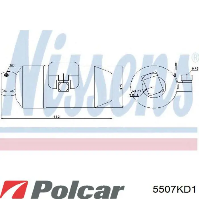 5507KD-1 Polcar receptor-secador del aire acondicionado