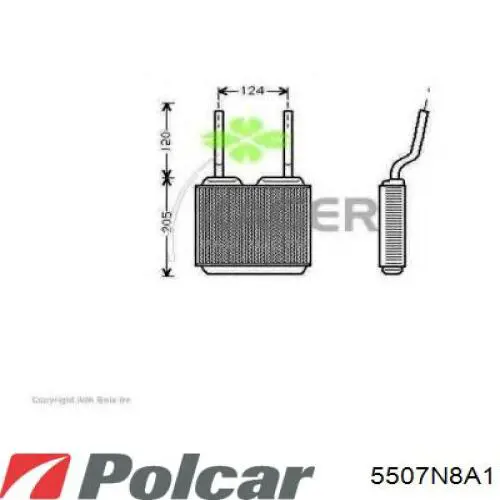 5507N8A1 Polcar radiador de calefacción