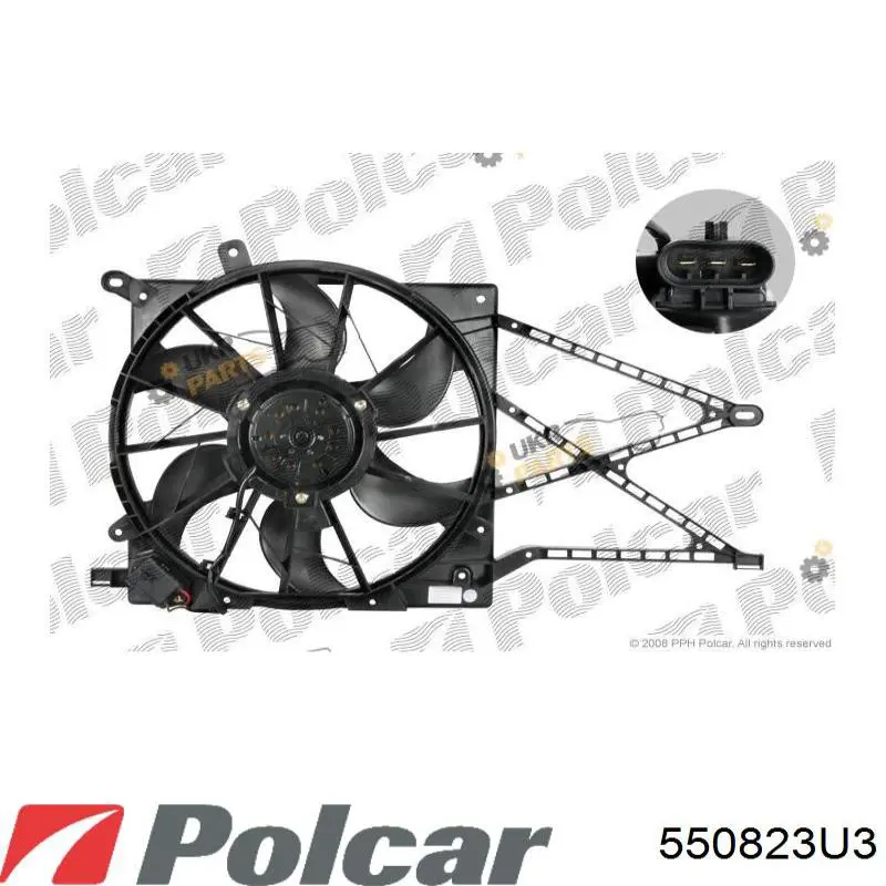 Ventilador del motor 550823U3 Polcar