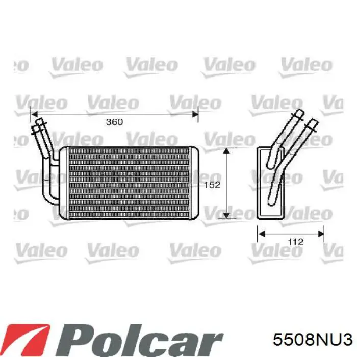 5508NU-3 Polcar motor eléctrico, ventilador habitáculo