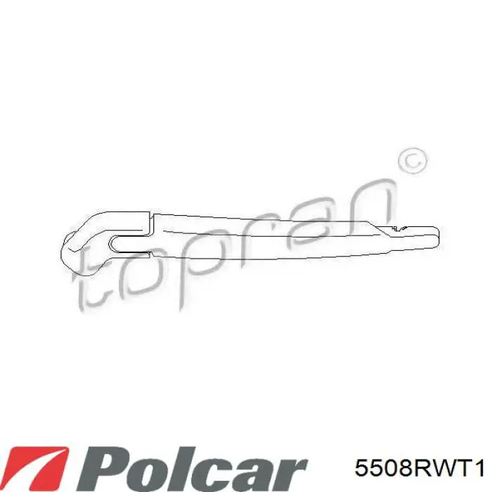 5508RWT1 Polcar brazo del limpiaparabrisas, lavado de parabrisas, luna trasera