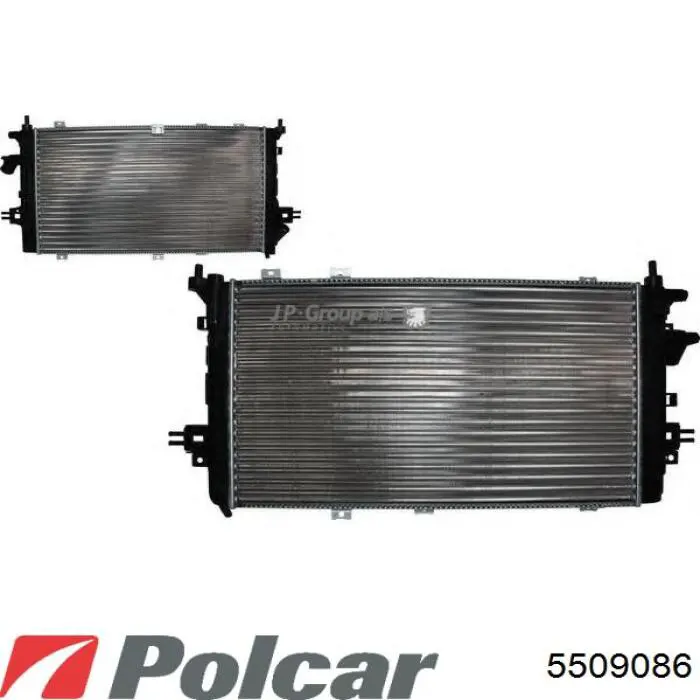 550908-6 Polcar radiador refrigeración del motor