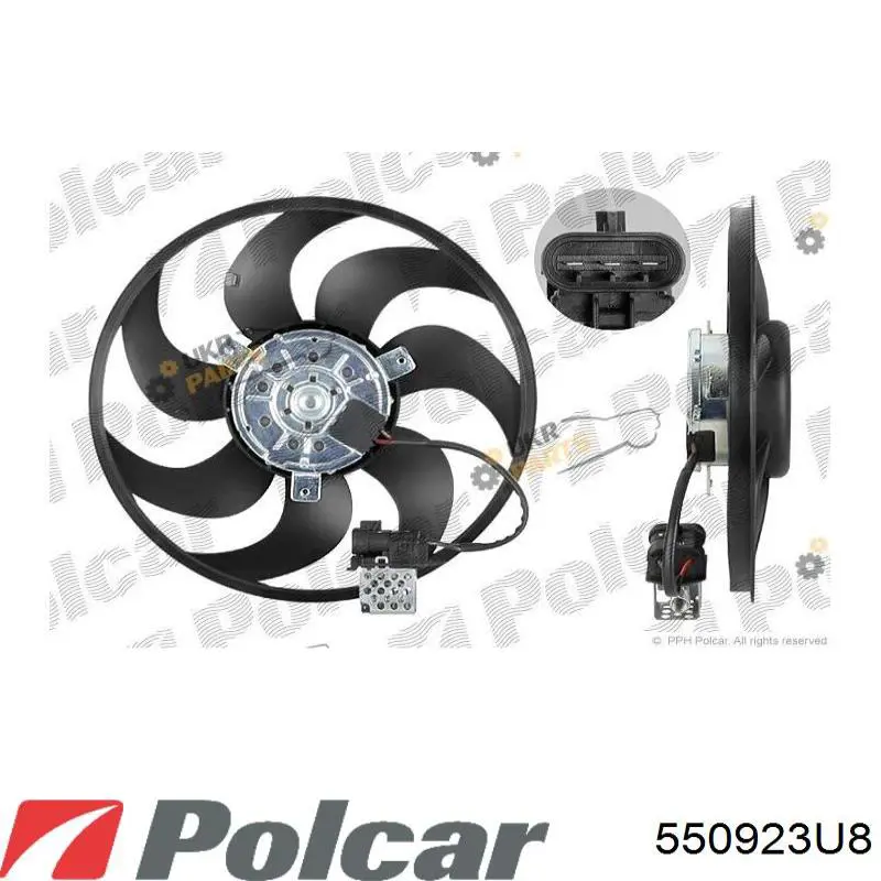 550923U8 Polcar ventilador del motor