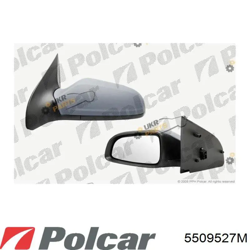 Espejo de retrovisor derecho 13252956 General Motors