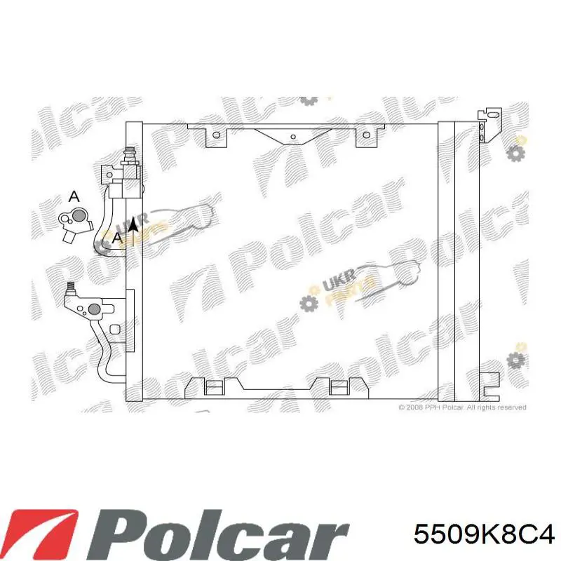 Comprar 5509K8C4 Polcar Condensador de aire acondicionado
