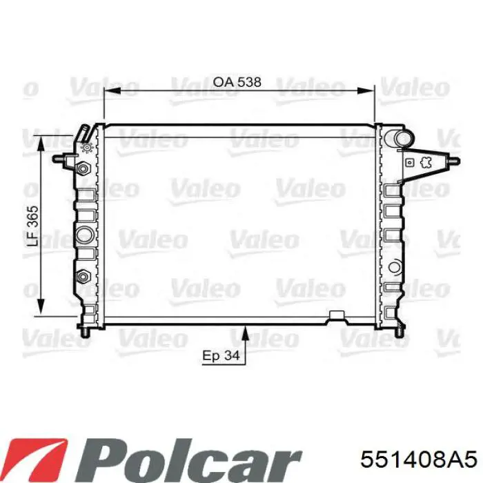 551408A5 Polcar Refrigeración del motor