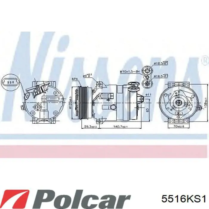 Compresor de ac Opel 6560701
