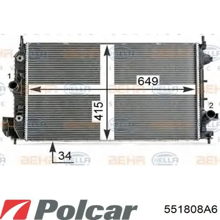 551808A6 Polcar radiador
