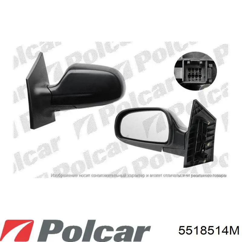 5518514M Polcar espejo retrovisor izquierdo