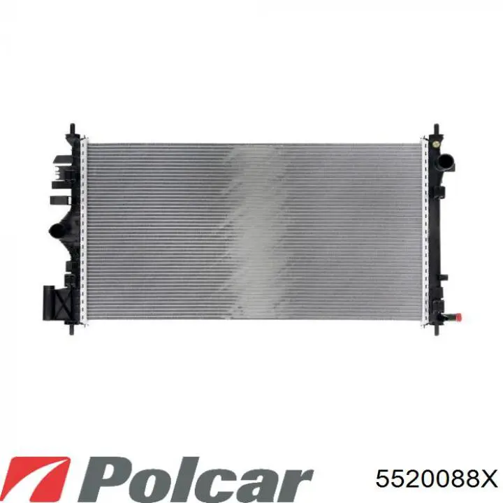 5520088X Polcar radiador refrigeración del motor