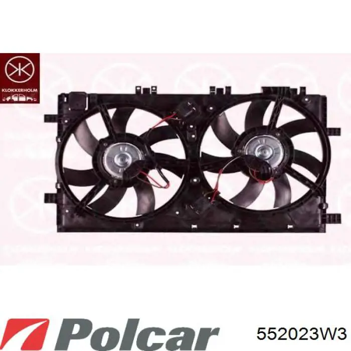 552023W3 Polcar ventilador (rodete +motor refrigeración del motor con electromotor, izquierdo)