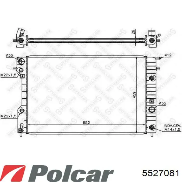Comprar 5527081 Polcar Radiador de auto