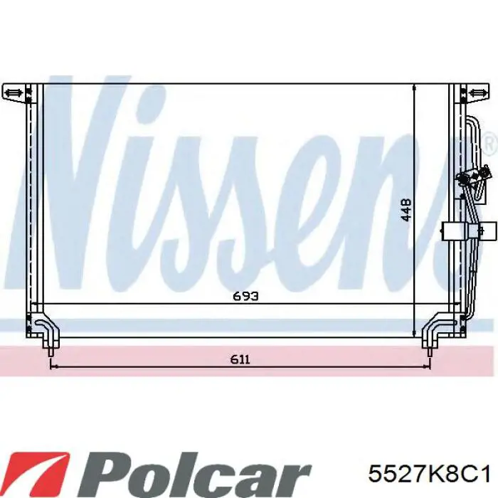 5527K8C1 Polcar condensador aire acondicionado