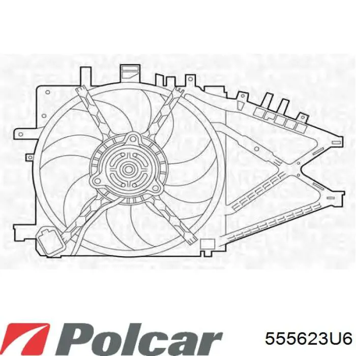 Ventilador del motor 555623U6 Polcar