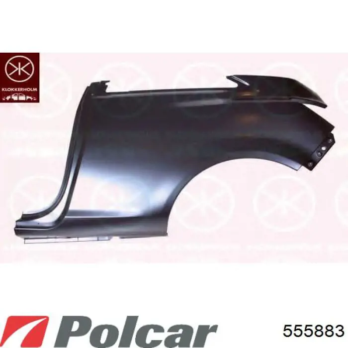 Guardabarros trasero izquierdo Opel Corsa D (X12)