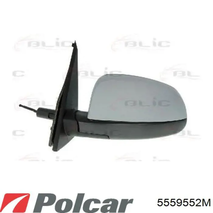 5559552M Polcar cristal de espejo retrovisor exterior derecho