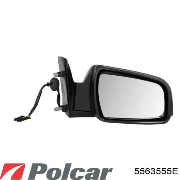 Cristal de espejo retrovisor derecho 5563555E Polcar