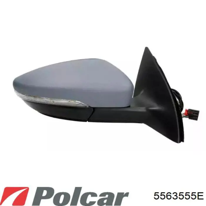 5563555E Polcar Cristal de espejo retrovisor derecho