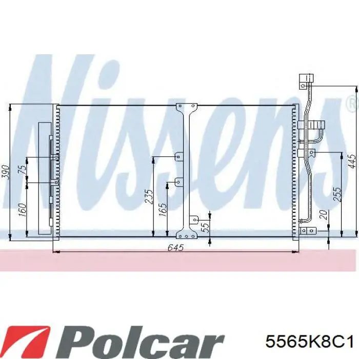 5565K8C1 Polcar condensador aire acondicionado