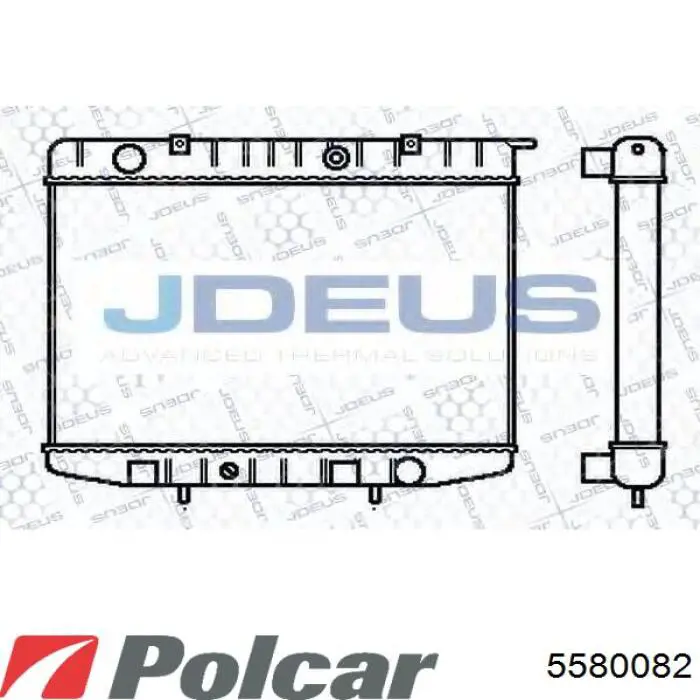 558008-2 Polcar radiador refrigeración del motor