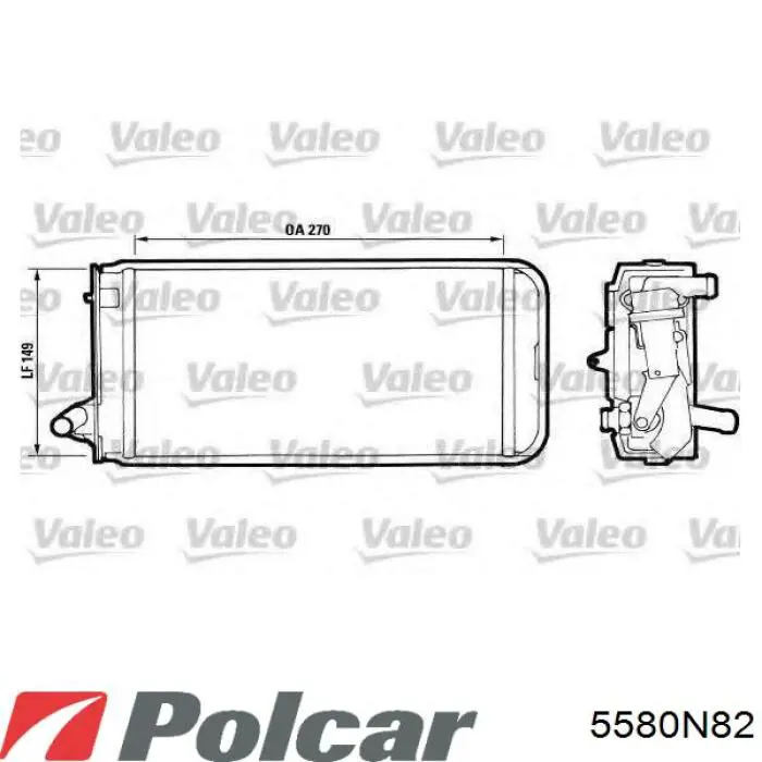 5580N8-2 Polcar radiador de calefacción