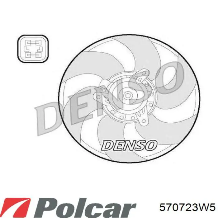 570723W5 Polcar Electroventilador del motor